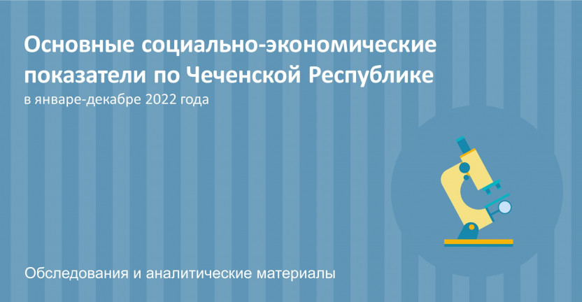 Основные социально-экономические показатели по Чеченской Республике в январе-декабре 2022 года